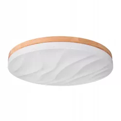 Lampa sufitowa plafon LED regulacja 54W 3 BARWY pilot BIAŁY drewno XUDO-5904703014836