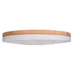 Lampa sufitowa plafon LED regulacja 54W 3 BARWY pilot BIAŁY drewno XUDO-5904703014836