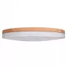 Lampa sufitowa plafon LED regulacja 54W 3 BARWY pilot BIAŁY drewno XUDO-5904703014836