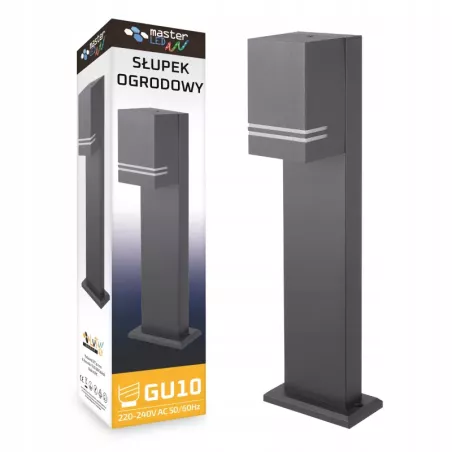 Lampa LED Ogrodowa stojąca słupek 50cm zewnętrzna GU10 IP44 LED-5903002036631
