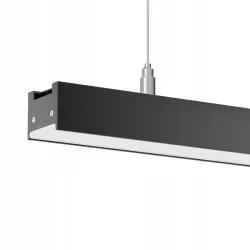 Lampa LED wisząca liniowa biurowa 150cm 45W 4500K czarna XUDO-5904703025382