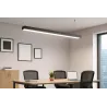 Lampa LED wisząca liniowa biurowa 190cm 60W 4500K czarna XUDO-5904703025429