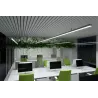 Lampa LED wisząca liniowa biurowa 190cm 60W 4500K czarna XUDO-5904703025429