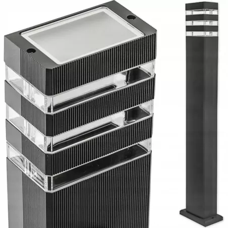 Lampa ogrodowa słupek stojący zewnętrzny oświetleniowy 80cm-5908263380325