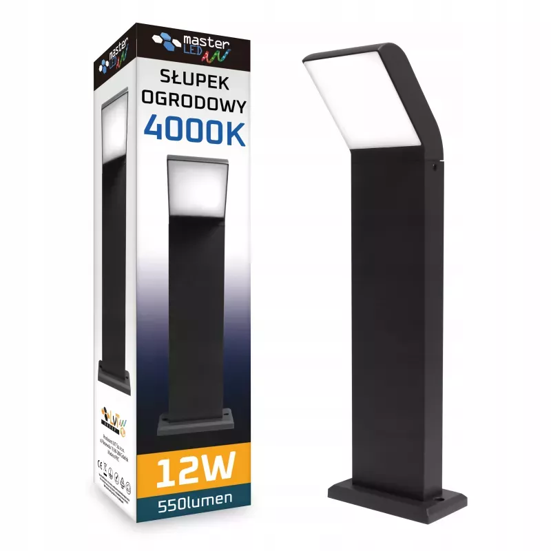 Lampa LED 12W Ogrodowa 50cm zewnętrzna słupek stojąca-5908263380370