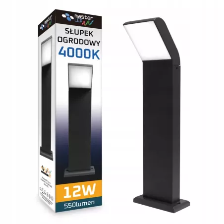 Lampa LED 12W Ogrodowa 50cm zewnętrzna słupek stojąca-5908263380370