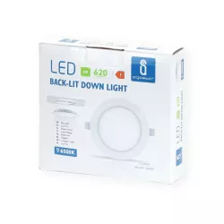 Downlight podtynkowy LED E6 6W okrągły 6500K zimny - 8433325210052