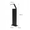 Lampa LED 12W Ogrodowa 50cm zewnętrzna słupek stojąca-5908263380370