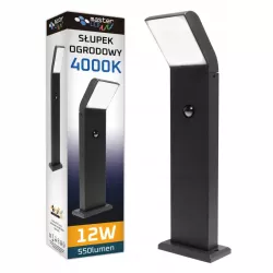 Lampa LED Ogrodowa stojąca słupek 50cm CZUJNIK RUCHU zewnętrzna 4000K LED-5908263380387