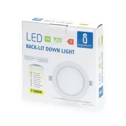 Downlight podtynkowy LED E6 9W okrągły 3000K ciepły - 8433325210069