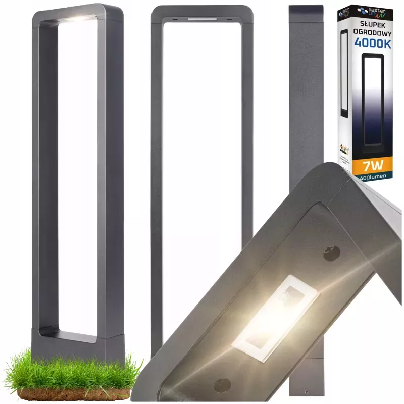 Lampa LED Ogrodowa Zewnętrzna Stojąca Wodoszczelna IP54 60cm 7W ANTRACYT-5908263380349