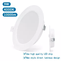Downlight podtynkowy LED E6 9W okrągły 4000K neutralny - 8433325210076