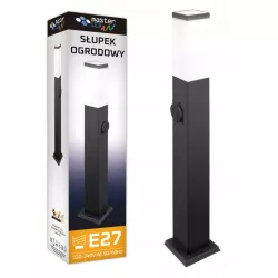 Lampa LED Ogrodowa 65cm GNIAZDO 230V zewnętrzna słupek stojąca E27 LED-5908263380516