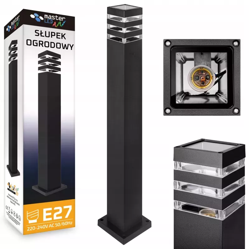 Lampa Ogrodowa stojąca słupek 80cm zewnętrzna E27 LED-5908263384088