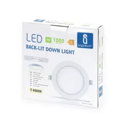 Downlight podtynkowy LED E6 9W okrągły 4000K neutralny - 8433325210076