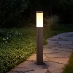 Lampa Ogrodowa stojąca słupek 65cm zewnętrzna E27 LED czarna-5908263386914