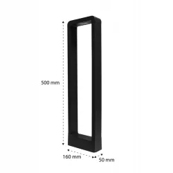 Oświetlenie zewnętrzne SŁUPEK lampa ogrodowa LED 50 cm RIO antracyt IP54-5908263388611