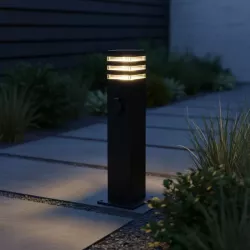 Lampa stojąca Ogrodowa słupek GNIAZDO 230V 60cm zewnętrzna E27 LED-5908263389441