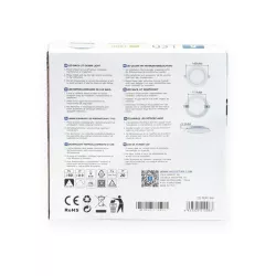 Downlight podtynkowy LED E6 9W okrągły 6500K zimny - 8433325210083