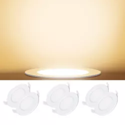 Downlight podtynkowy LED E6 20W okrągły 3000K ciepły - 8433325210120
