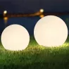 Lampa LED WBIJANA KULA Ogrodowa 35CM Biała NAZIEMNA E27-5908263383760
