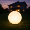 Lampa LED WBIJANA KULA Ogrodowa 35CM Biała NAZIEMNA E27-5908263383760
