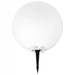 Lampa LED WBIJANA KULA Ogrodowa 35CM Biała NAZIEMNA E27-5908263383760