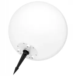 Lampa LED WBIJANA KULA Ogrodowa 35CM Biała NAZIEMNA E27-5908263383760