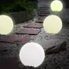 Lampa LED WBIJANA KULA Ogrodowa 35CM Biała NAZIEMNA E27-5908263383760