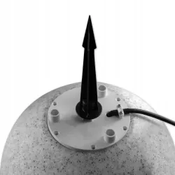 Lampa ogrodowa LED kula E27 35cm kamienna-5908263383746