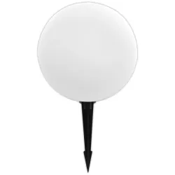 Lampa ogrodowa Kula solarna RGB LED 30cm wbijana naziemna biała mleczna-5908263383777