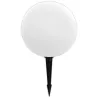 Lampa ogrodowa Kula solarna RGB LED 30cm wbijana naziemna biała mleczna-5908263383777