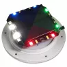 Lampa ogrodowa Kula solarna RGB LED 30cm wbijana naziemna biała mleczna-5908263383777