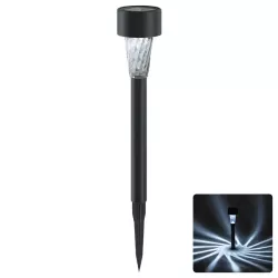 Lampka solarna wbijana do trawników skośny wzór wysokość 28cm - 8433325224172