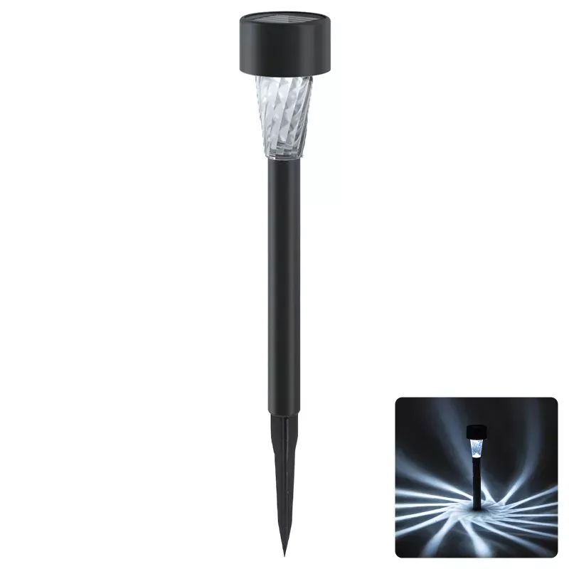 Lampka solarna wbijana do trawników skośny wzór wysokość 28cm - 8433325224172