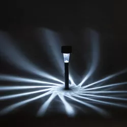 Lampka solarna wbijana do trawników skośny wzór wysokość 28cm - 8433325224172