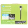 Lampka solarna wbijana do trawników skośny wzór wysokość 28cm - 8433325224172
