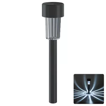 Solarna lampa ogrodowa latarenka LED do ogrodu 29 cm lampa wbijana - 8433325224189