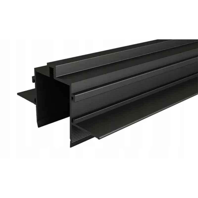 Szynoprzewód magnetyczny Luxo 48V profil 1m czarny-5904703004837