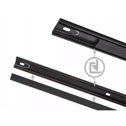 LISTWA SZYNOWA CZARNA 2M DO SYSTEMU MAGNETYCZNEGO LUXO 48V-5904703004813