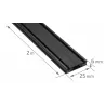 LISTWA SZYNOWA CZARNA 2M DO SYSTEMU MAGNETYCZNEGO LUXO 48V-5904703004813