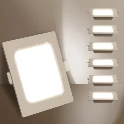 Downlight kwadratowy podtynkowy LED E6 6W 4000K neutralny - 8433325210168