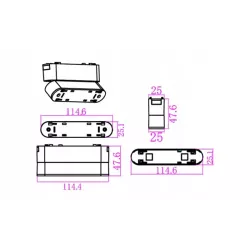 Podstawka Luxo 48V do Linea 6W biała-5904703005087