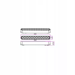 LAMPA LED LUXO 12W 4000K ALUMINIUM BIAŁY MAT  IP20-5904703004677