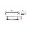 Tracklight LED Luxo 48V 6W 4000K Linea 90° czarna-5904703004424