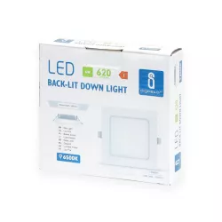 Downlight kwadratowy podtynkowy LED E6 6W 6500K zimny - 8433325210175
