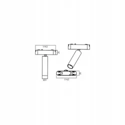 LAMPA LED BRIDGELUX 7W 4000K 36 STOPNI CZARNA 48V-5904703004523
