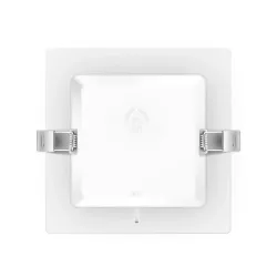 Podtynkowy kwadratowy downlight LED E6 9W Żółte światło - 8433325210182