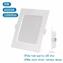 Downlight kwadratowy podtynkowy LED E6 9W 4000K neutralny - 8433325210199