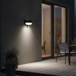 Kinkiet zewnętrzny lampa ogrodowa CZUJNIK RUCHU elewacyjna ścienna E27 LED-5908263380431